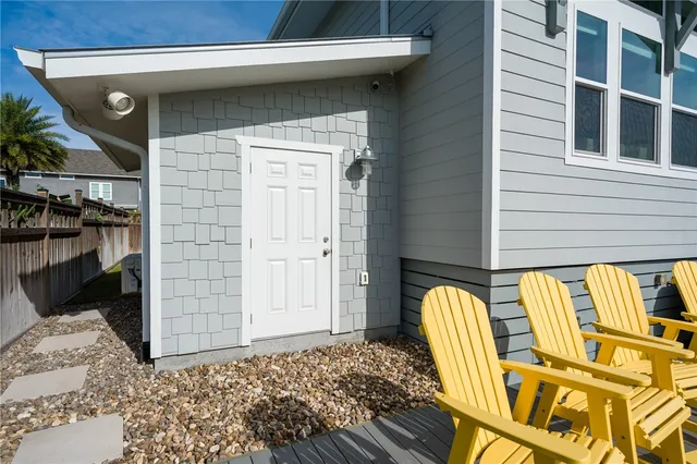 a view of front door of house