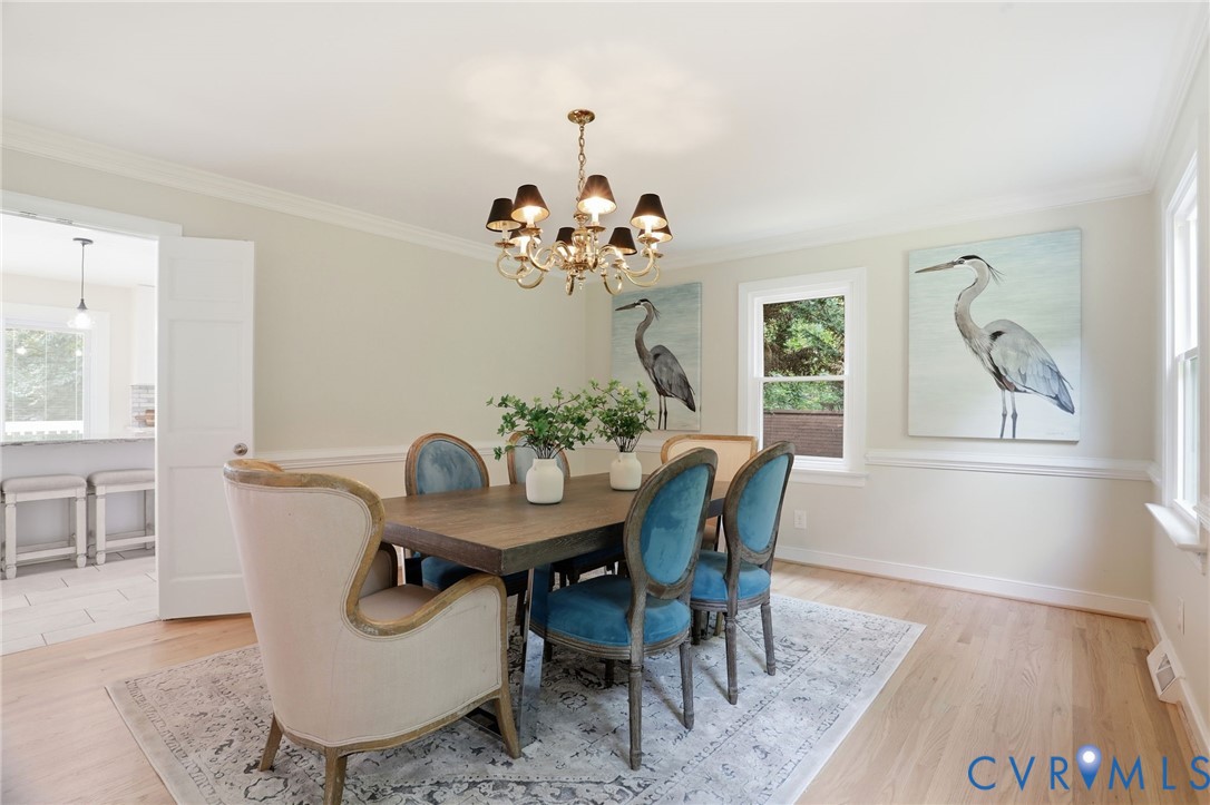 2904 Old Gun Road West Midlothian, VA 23113 - Photo 9 of 59 Formal dining space featuring light wood-finish fl