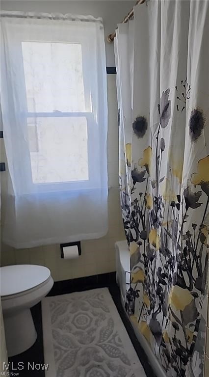 23621 Colbourne Road Euclid, OH 44123 - Photo 12 of 45 Bathroom with toilet and shower / tub combo with curtain