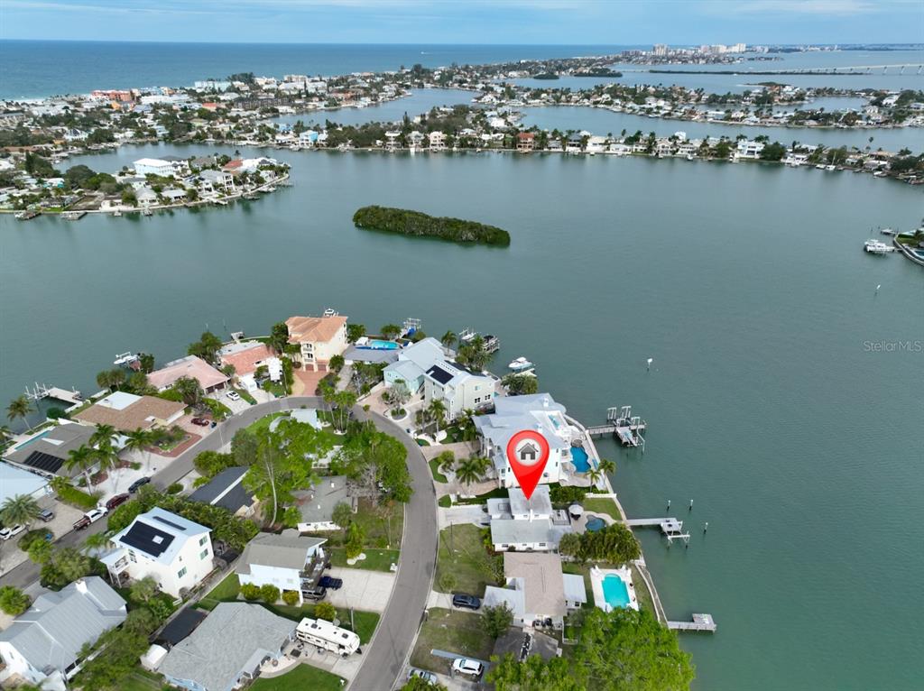 387 12th Avenue Indian Rocks Beach, FL 33785 - Photo 14 of 44 an aerial view of a houses with seating space