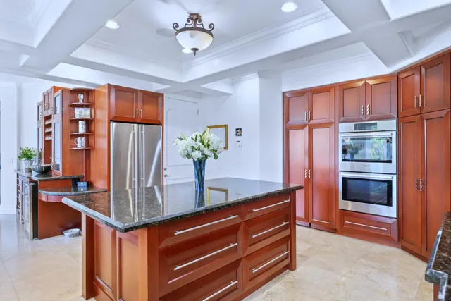 a room with table and chairs