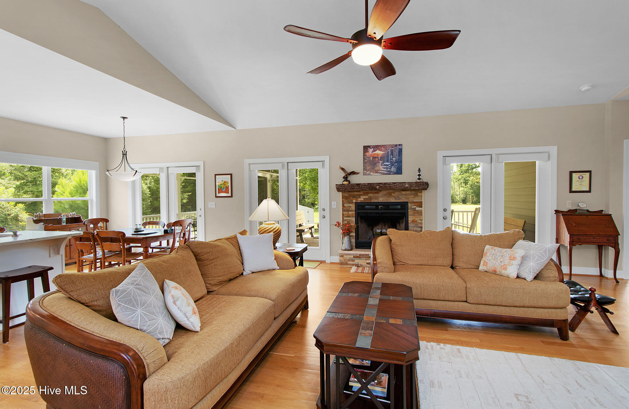 200 Pigott Road Gloucester, NC 28528 - Photo 4 of 54 Open living space with vaulted ceiling