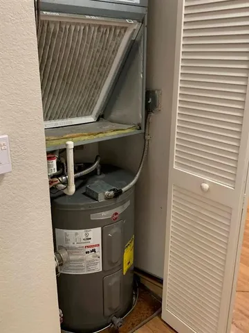 a view of water heater room