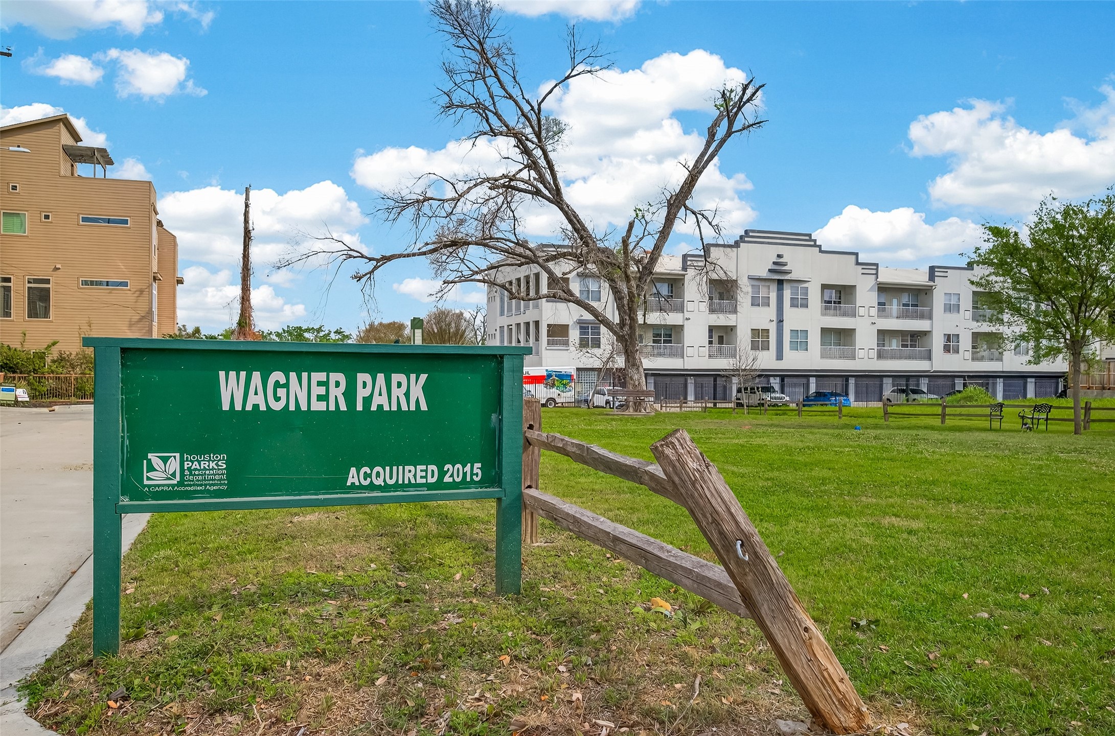 1441 East Street, Unit 308 Houston, TX 77007 - Photo 39 of 42 Nearby Wagner Park offers green space and recreation.