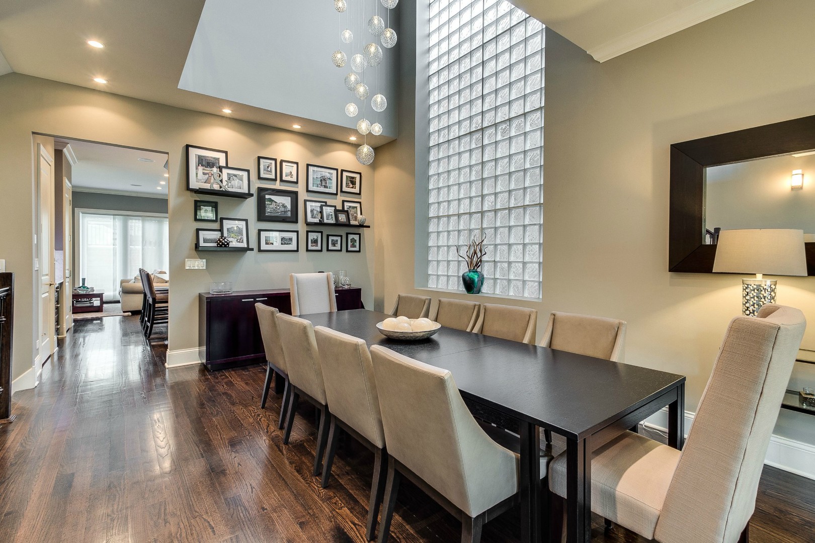 1844 West Huron Street Chicago, IL 60622 - Photo 5 of 34 a view of a dining room with furniture and wooden floor