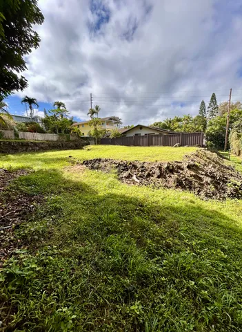a view of a large body of water with lots of green space