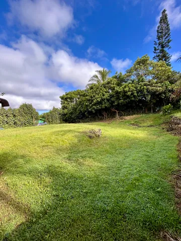 a view of a lake with a house in the background