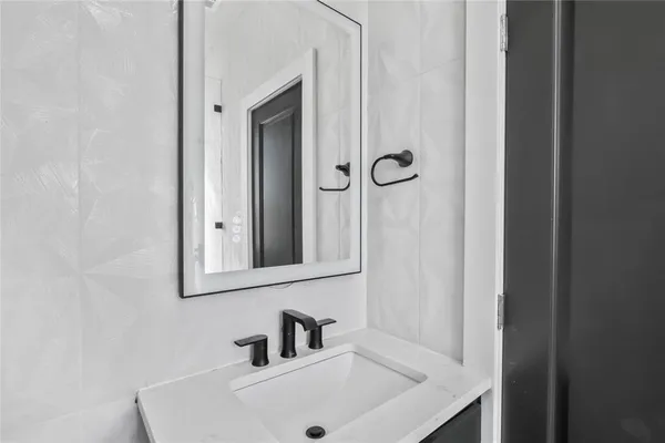 a view of a hallway with entryway