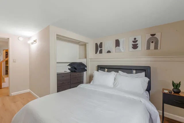 a close view of closet