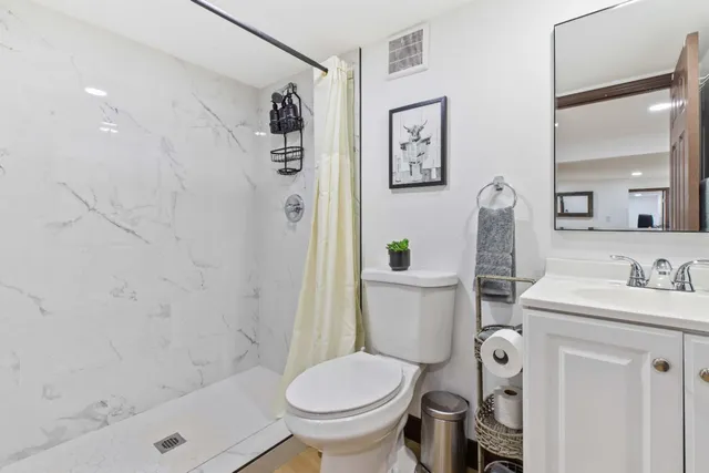 a kitchen with a stove and cabinets