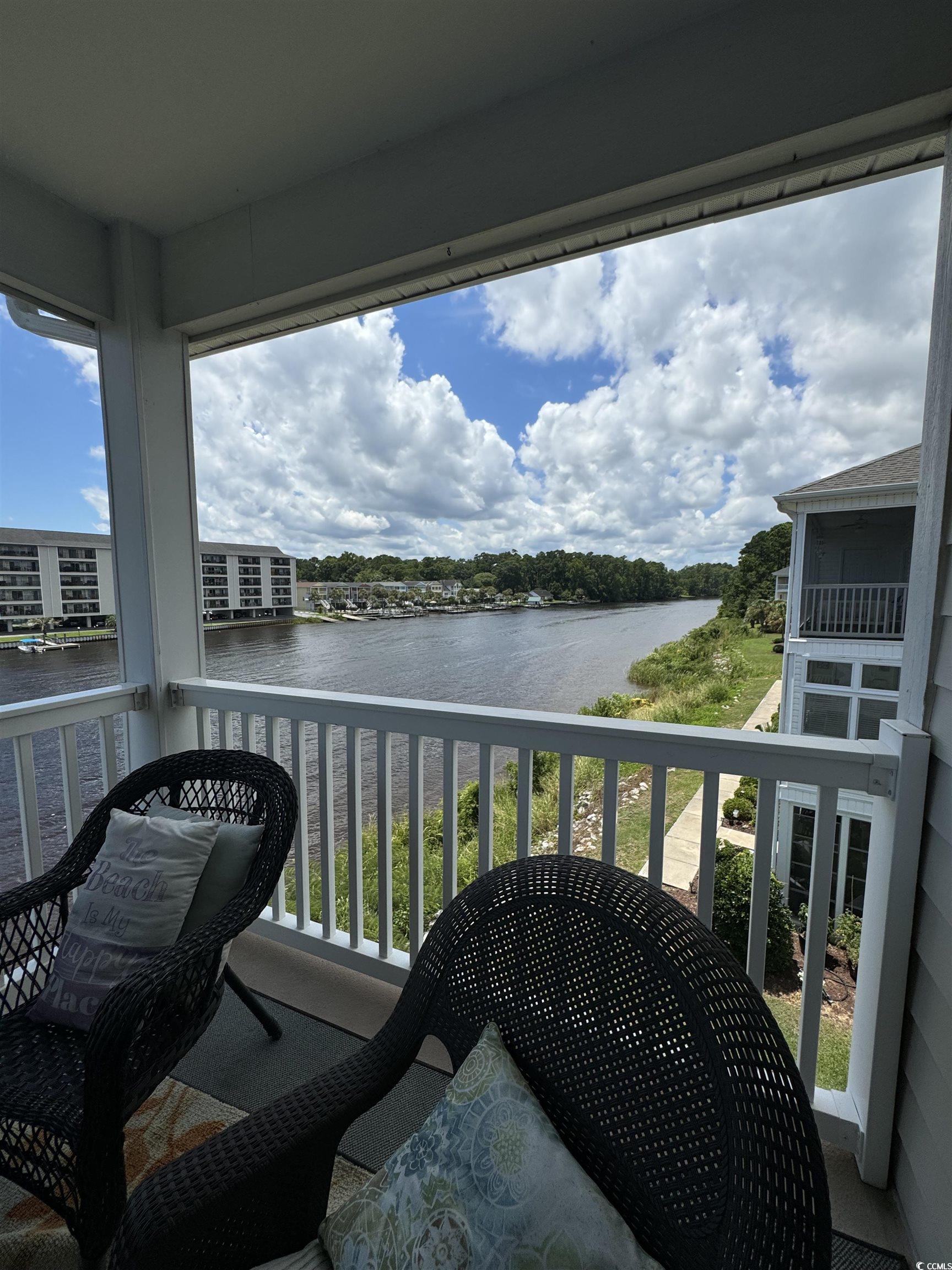 1538 Lanterns Rest Road, Unit 303 Myrtle Beach, SC 29579 - Photo 22 of 23 Balcony featuring a water view