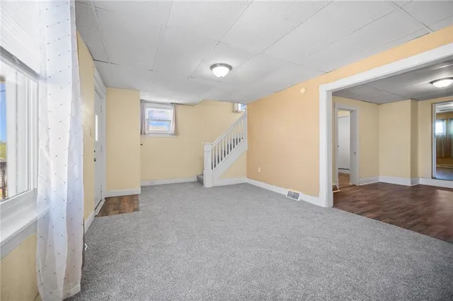 a view of an empty room