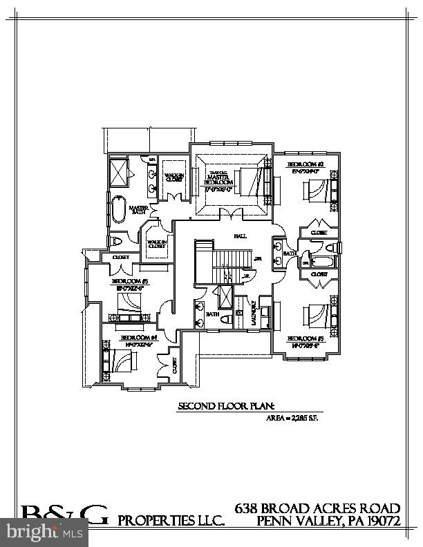 638 Broad Acres Road Narberth, PA 19072 - Photo 3 of 11 Second Floor Plan