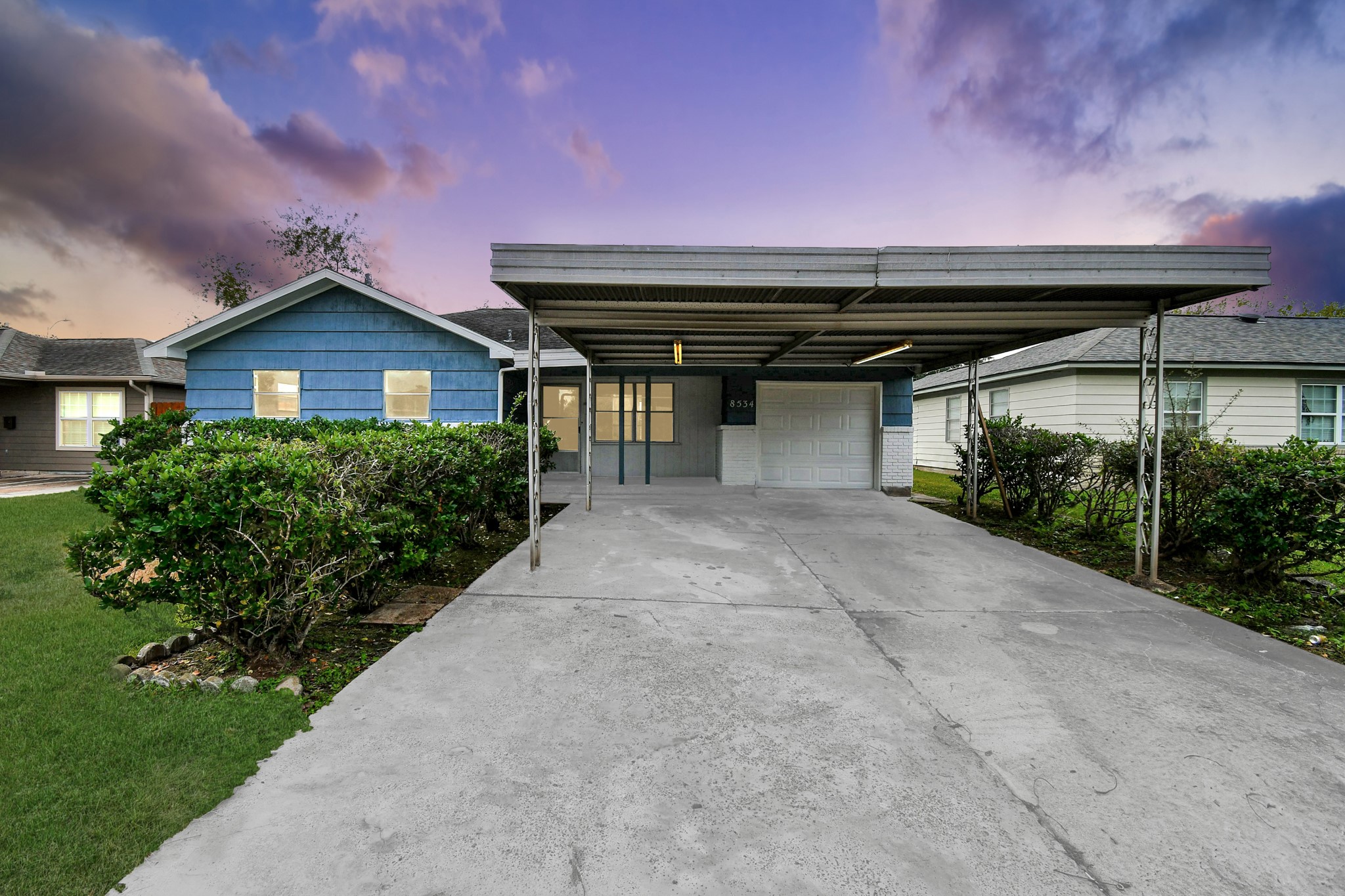 8534 Fillmore Street Houston, TX 77029 - Photo 4 of 39 Inviting front entry with updated landscaping that sets the tone for this charming home.