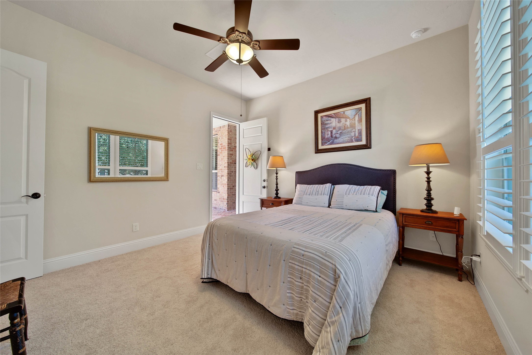 3234 Explorer Way Conroe, TX 77301 - Photo 36 of 46 Private casita-style guest suite off the courtyard is ideal for visitors, multigenerational living, or a home office.