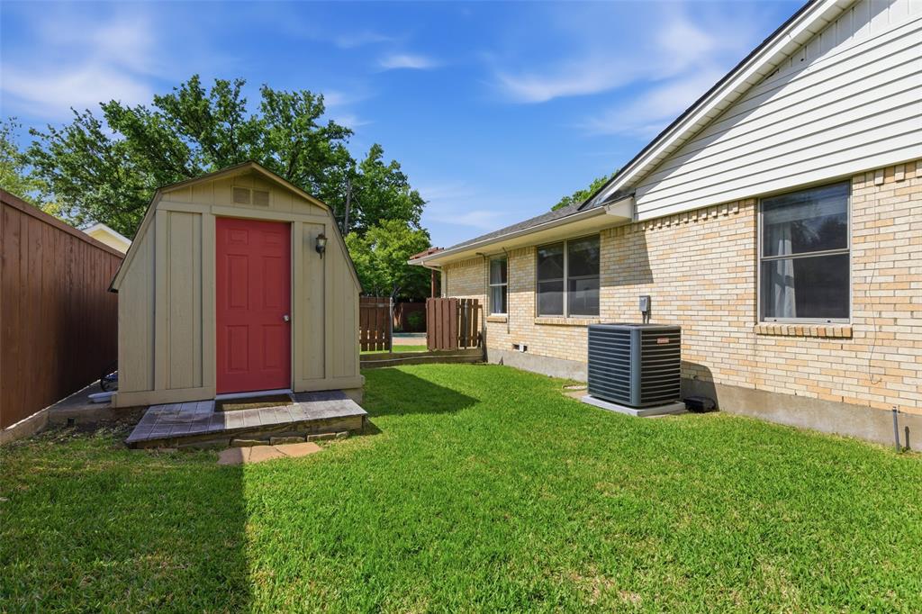 717 Ridgedale Drive Richardson, TX 75080 - Photo 36 of 40 Detached shed with AC window unit can be used for all your hobbies.