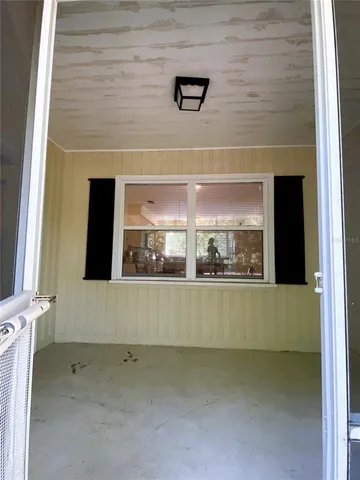 a view of a door of the house