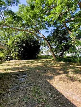 a view of an outdoor space and a yard