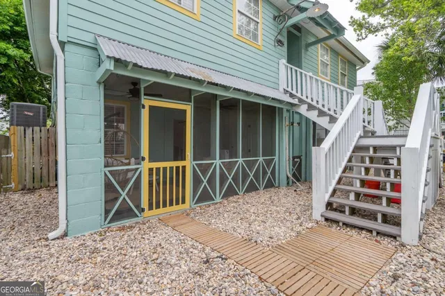 a view of outdoor space and deck
