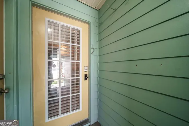 a front view of a house and a window