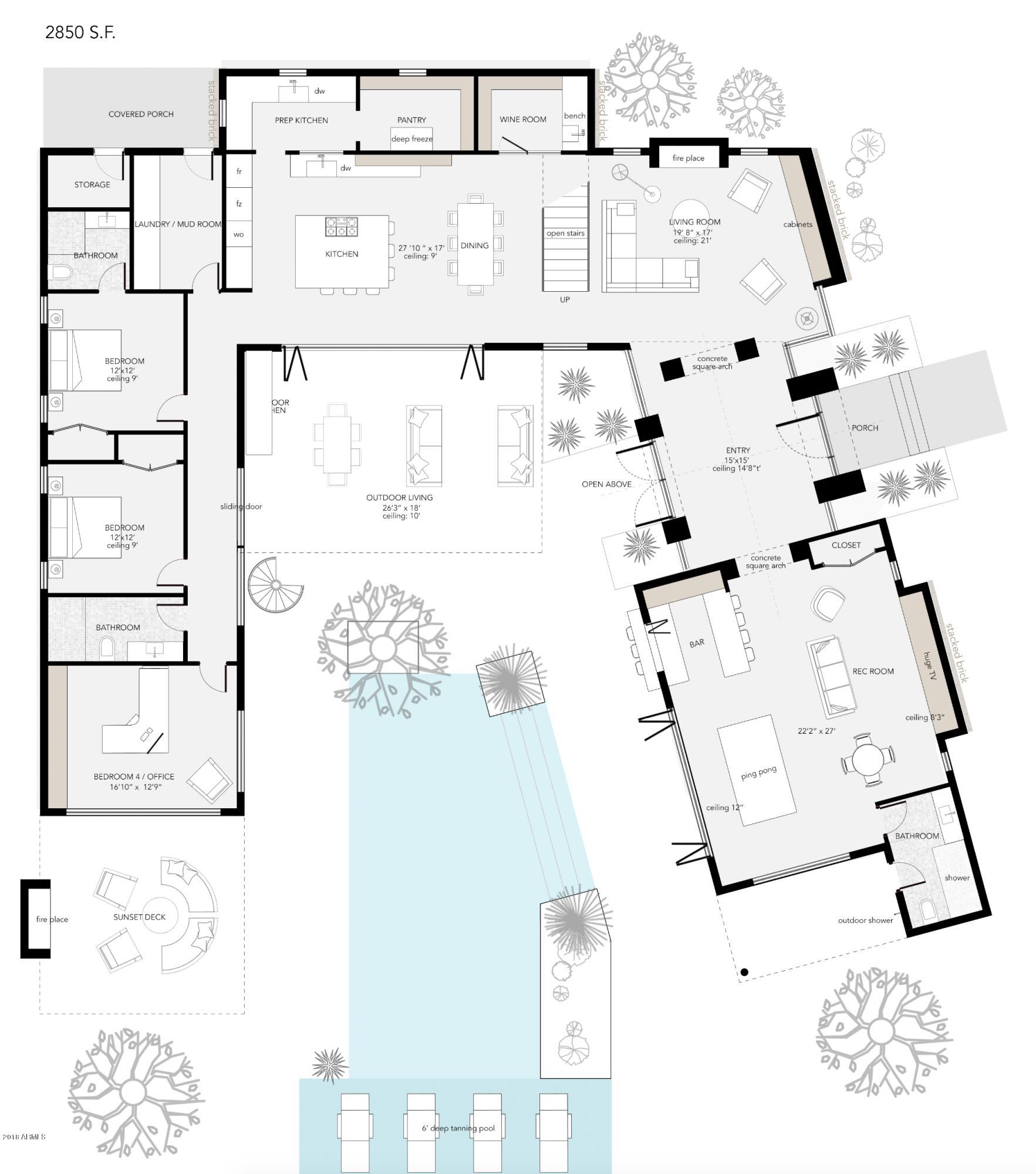 10800 East Cactus Road, Unit 21 Scottsdale, AZ 85259 - Photo 8 of 9 Floor Plan - Main Floor