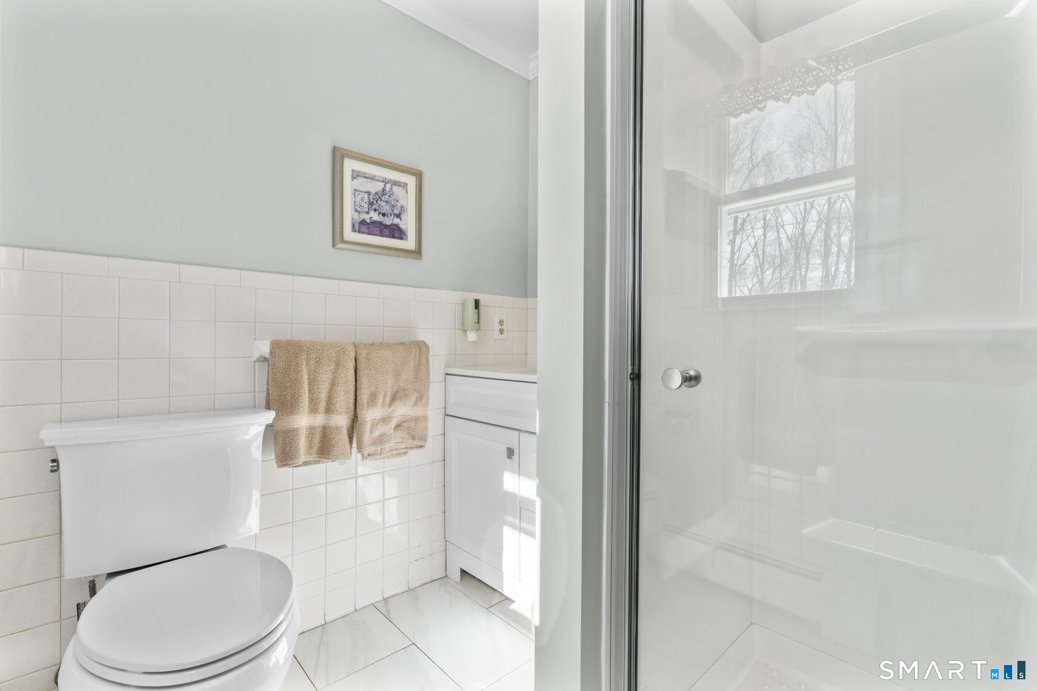 60 Quail Trail Trumbull, CT 06611 - Photo 31 of 37 a bathroom with a toilet and a shower
