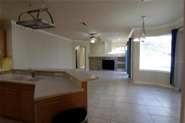 a close view of water heater room