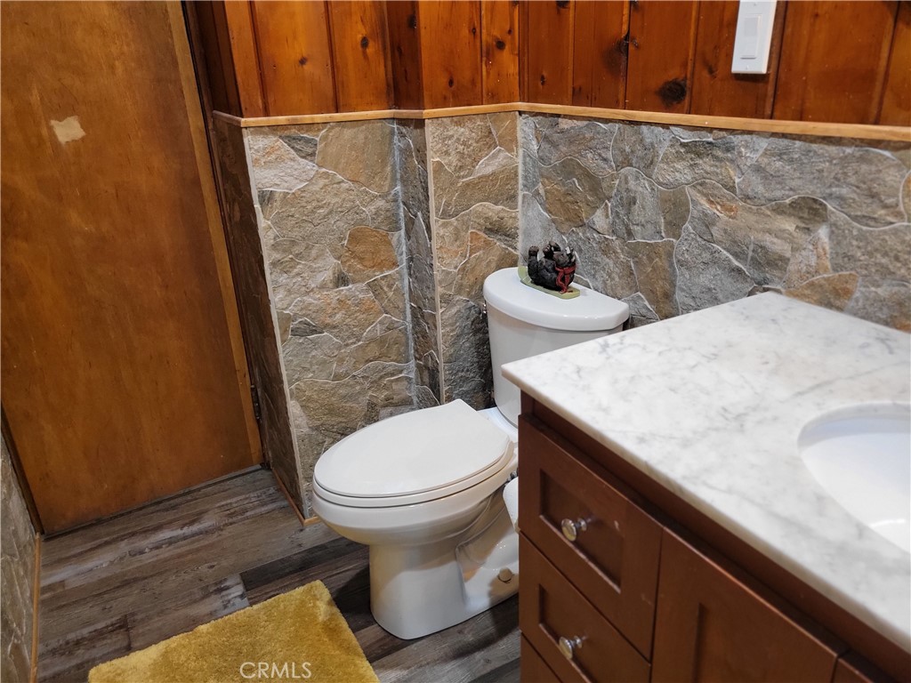 1116 Lark Road Wrightwood, CA 92397 - Photo 27 of 46 a bathroom with a sink and toilet