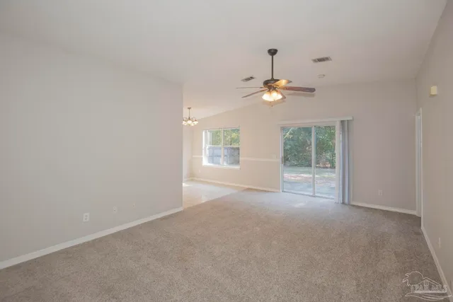 a view of an empty room