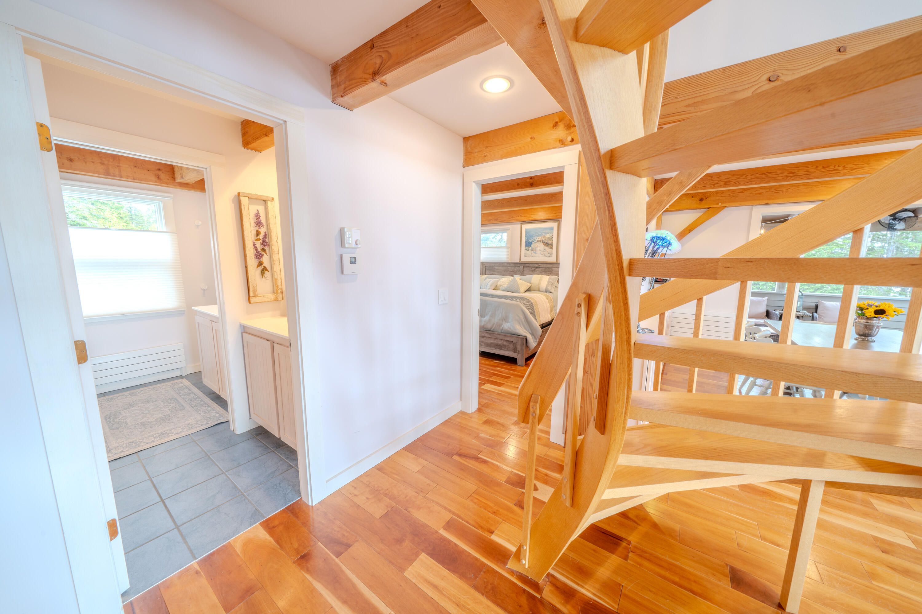 557 Yoho Head Road Machiasport, ME 04655 - Photo 48 of 136 FF_Great Room to Guest bath and Stairway