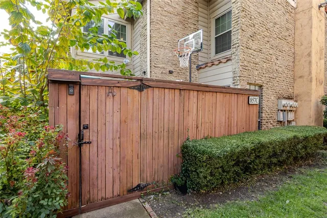 a backyard of a house