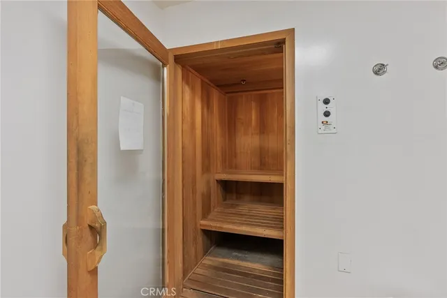 a view of a indoor garage