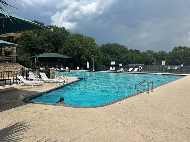 a view of a lake in a city