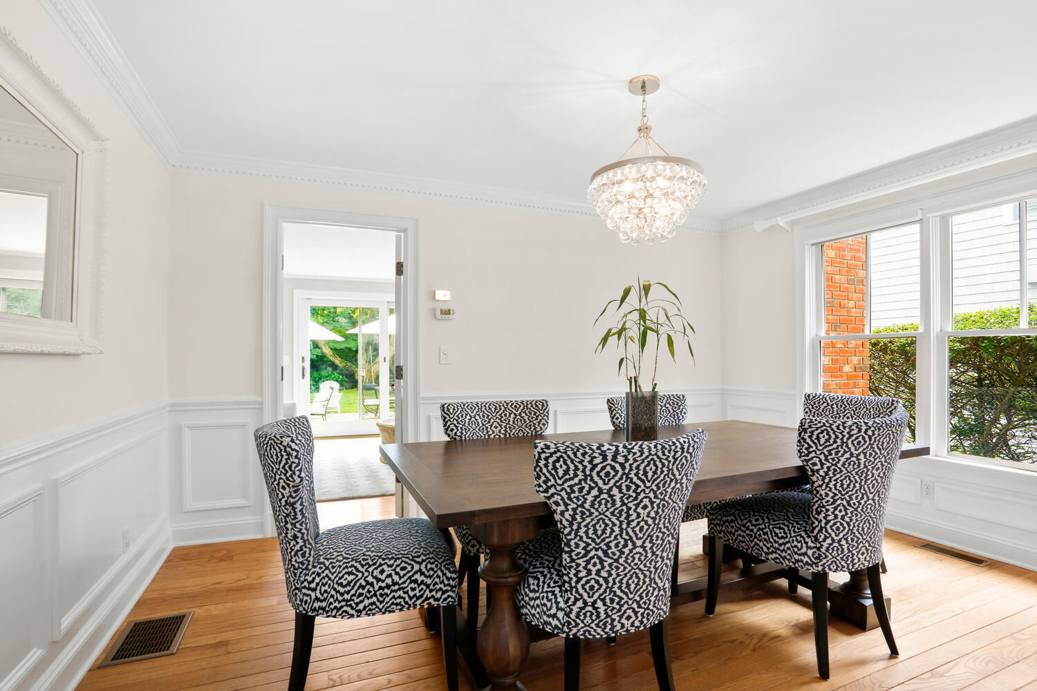 12 Ridgewood Road Rowayton, CT 06853 - Photo 15 of 35 a view of a dining room with furniture window and outside view