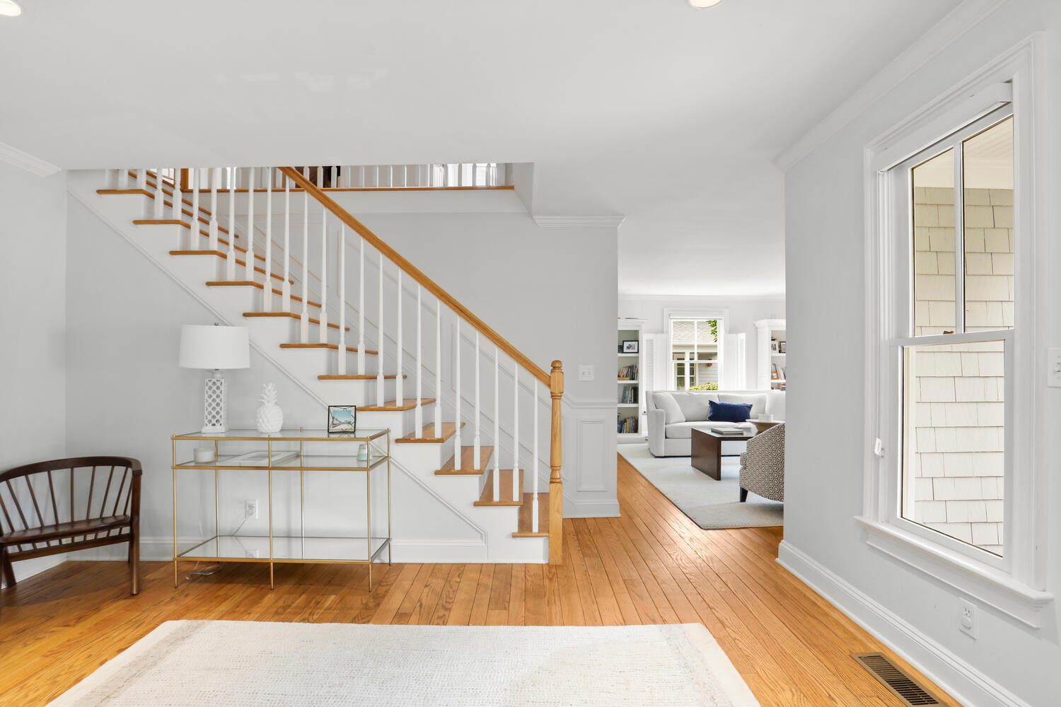 12 Ridgewood Road Rowayton, CT 06853 - Photo 4 of 35 a view of entryway and hall with wooden floor