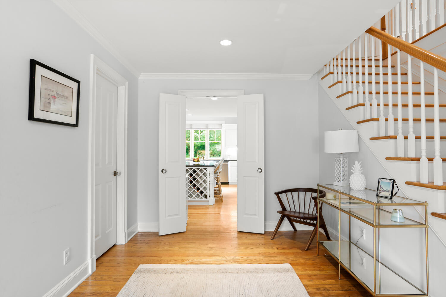 12 Ridgewood Road Rowayton, CT 06853 - Photo 5 of 35 a view of an entryway with a workspace