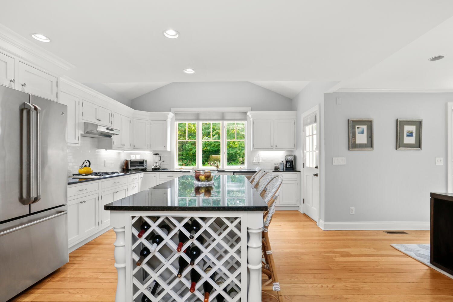 12 Ridgewood Road Rowayton, CT 06853 - Photo 6 of 35 a kitchen with granite countertop a sink appliances and cabinets