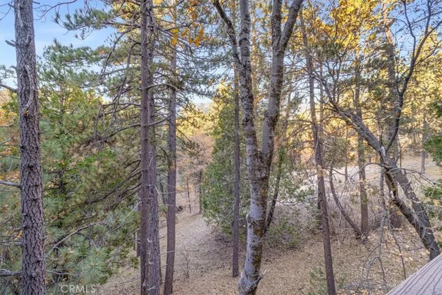 a view of a pathway of a house with wooden floor and a brick wall
