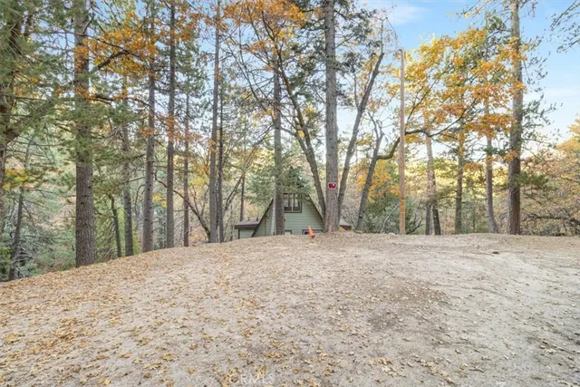 a front view of a house with a tree