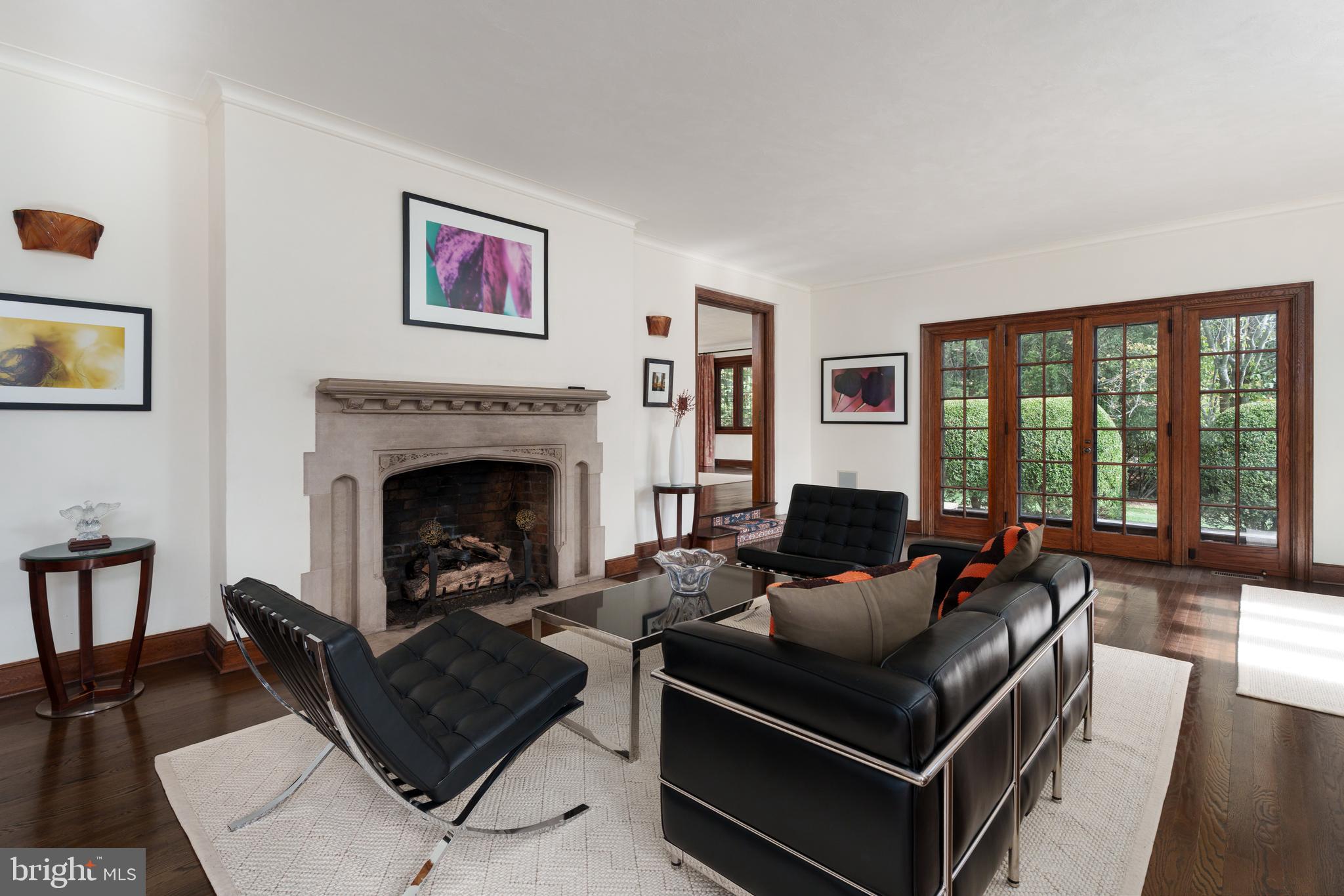 94 N Road Princeton, NJ 08540 - Photo 17 of 57 a living room with furniture and a fireplace