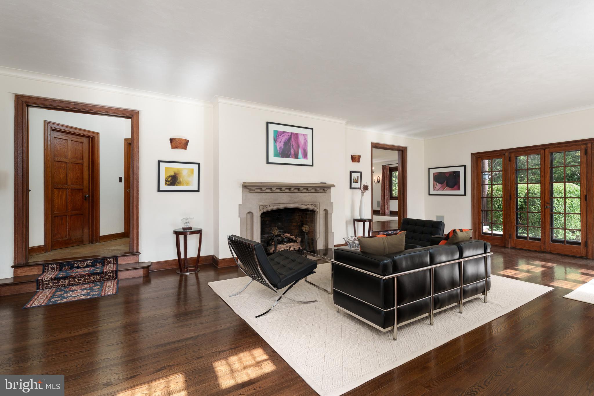 94 N Road Princeton, NJ 08540 - Photo 18 of 57 a living room with furniture and a fireplace