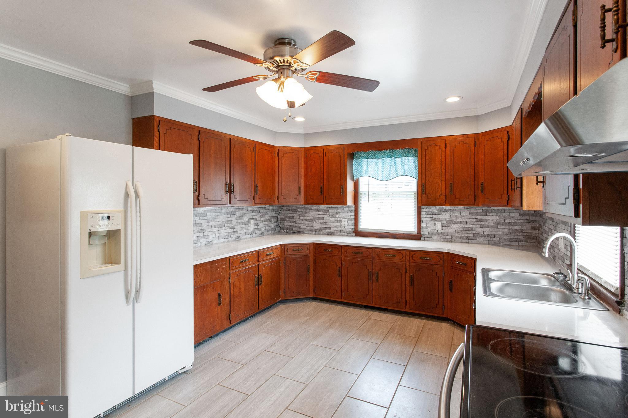 Plenty of cabinets for kitchen storage