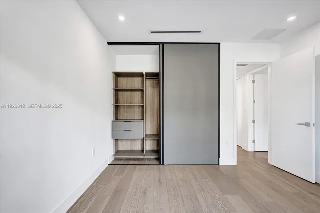 a view of closet area