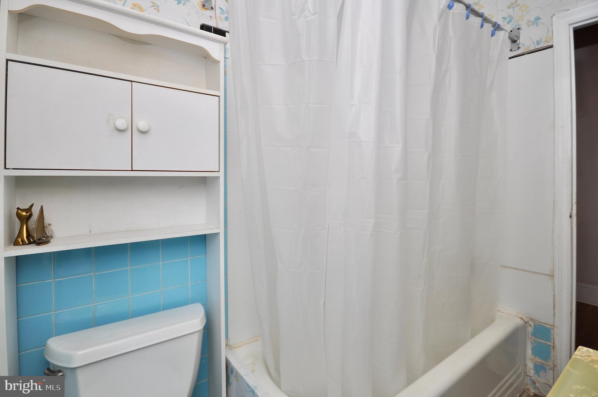 4566 Bermuda Street Philadelphia, PA 19124 - Photo 17 of 30 a bathroom with a toilet a sink and curtain
