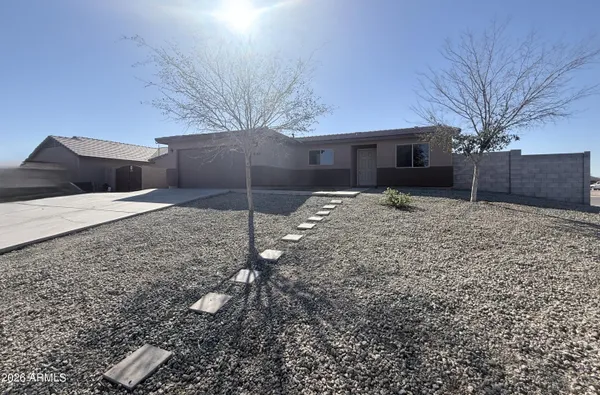 a backyard of a house
