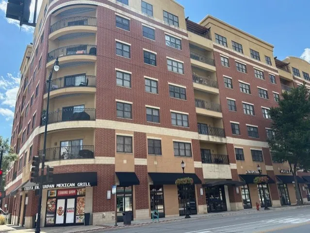 a front view of a building