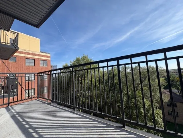 a view of a balcony
