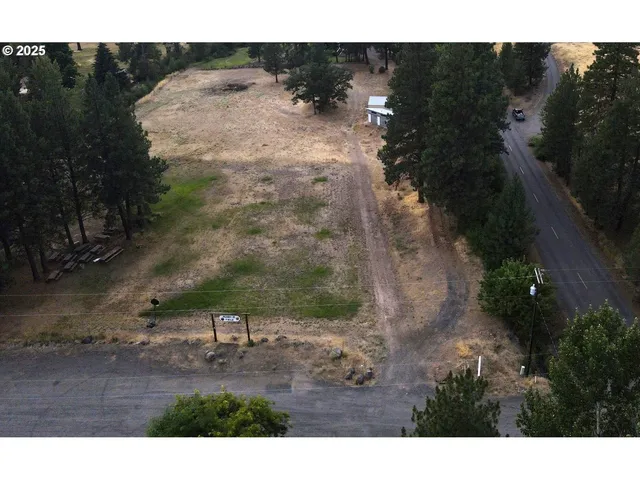 a view of a yard with an outdoor space