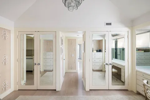 wooden floor and view of an empty room