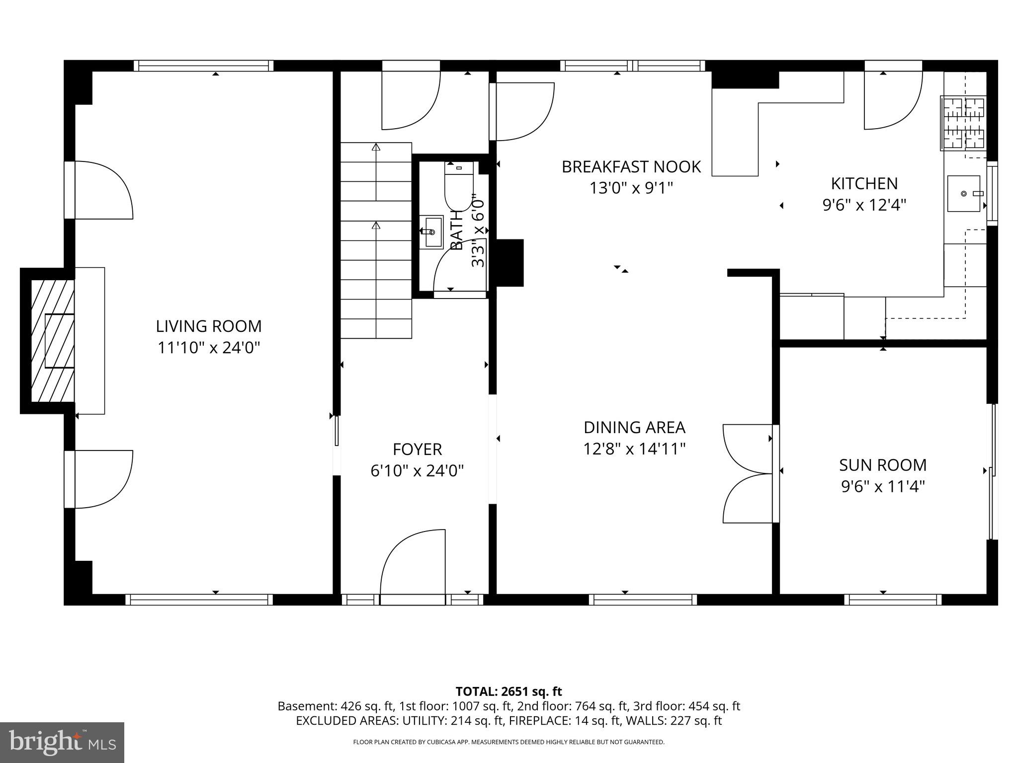 1202 Earlington Road Havertown, PA 19083 - Photo 46 of 49 1st Floor Floor Plan